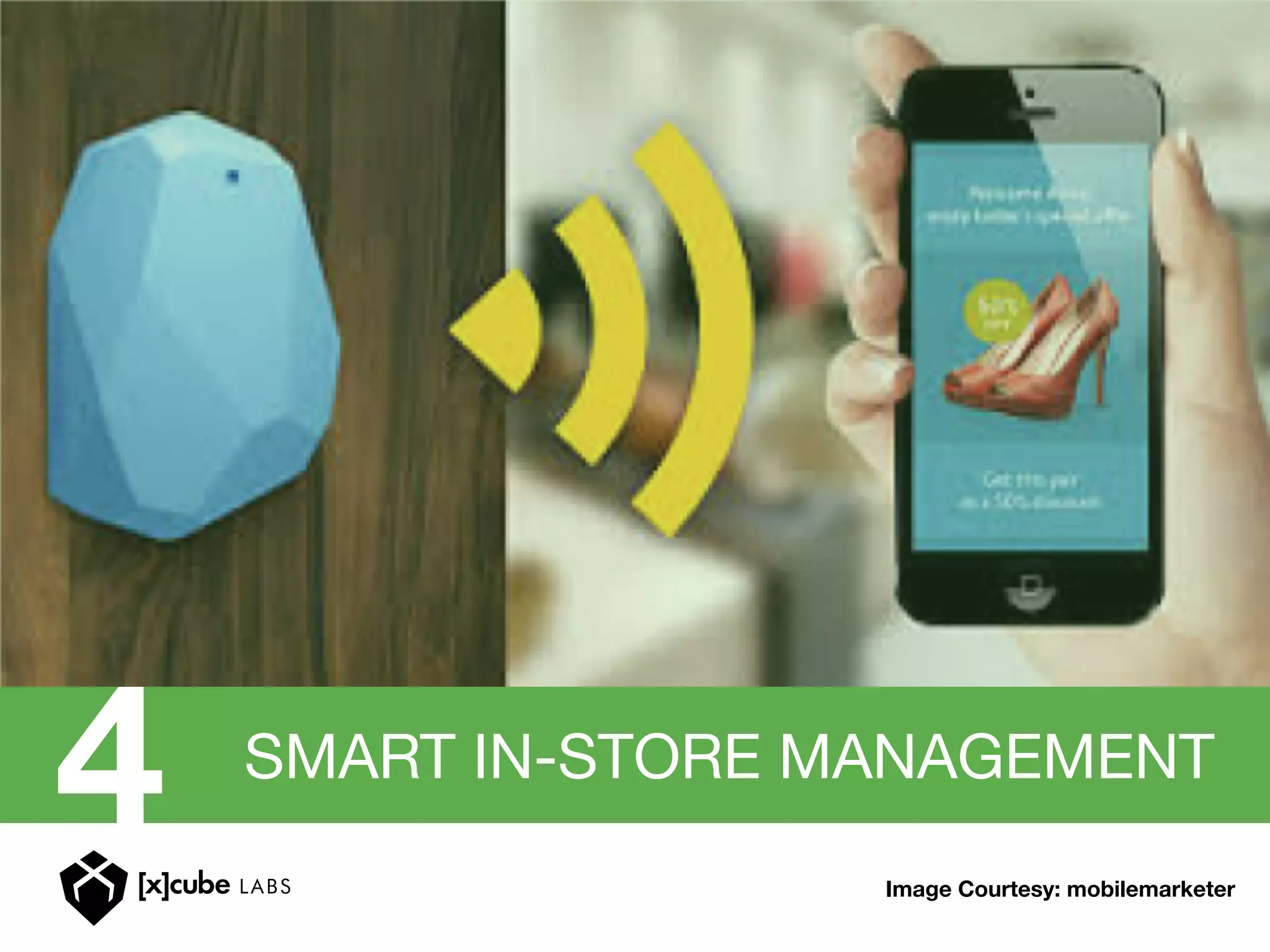 4 SMART IN-STORE MANAGEMENT
Image Courtesy: mobilemarketer