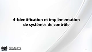23
4-Identification et implémentation
de systèmes de contrôle
 