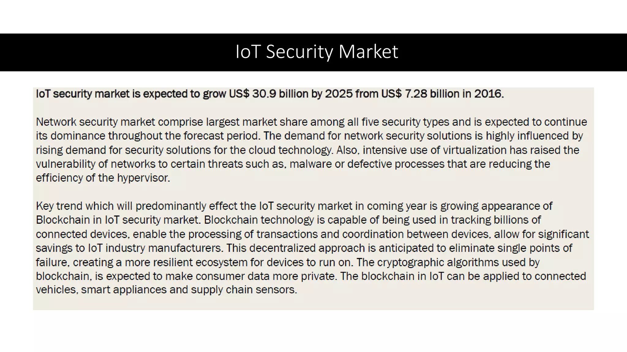 IoT Security Market
 