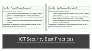 IOT Security Best Practices
 
