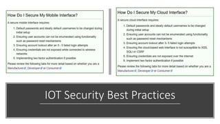 IOT Security Best Practices
 