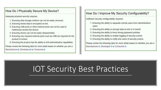 IOT Security Best Practices
 