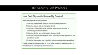 IOT Security Best Practices
 