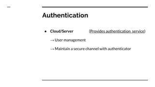 Iot security and Authentication solution | PPTX