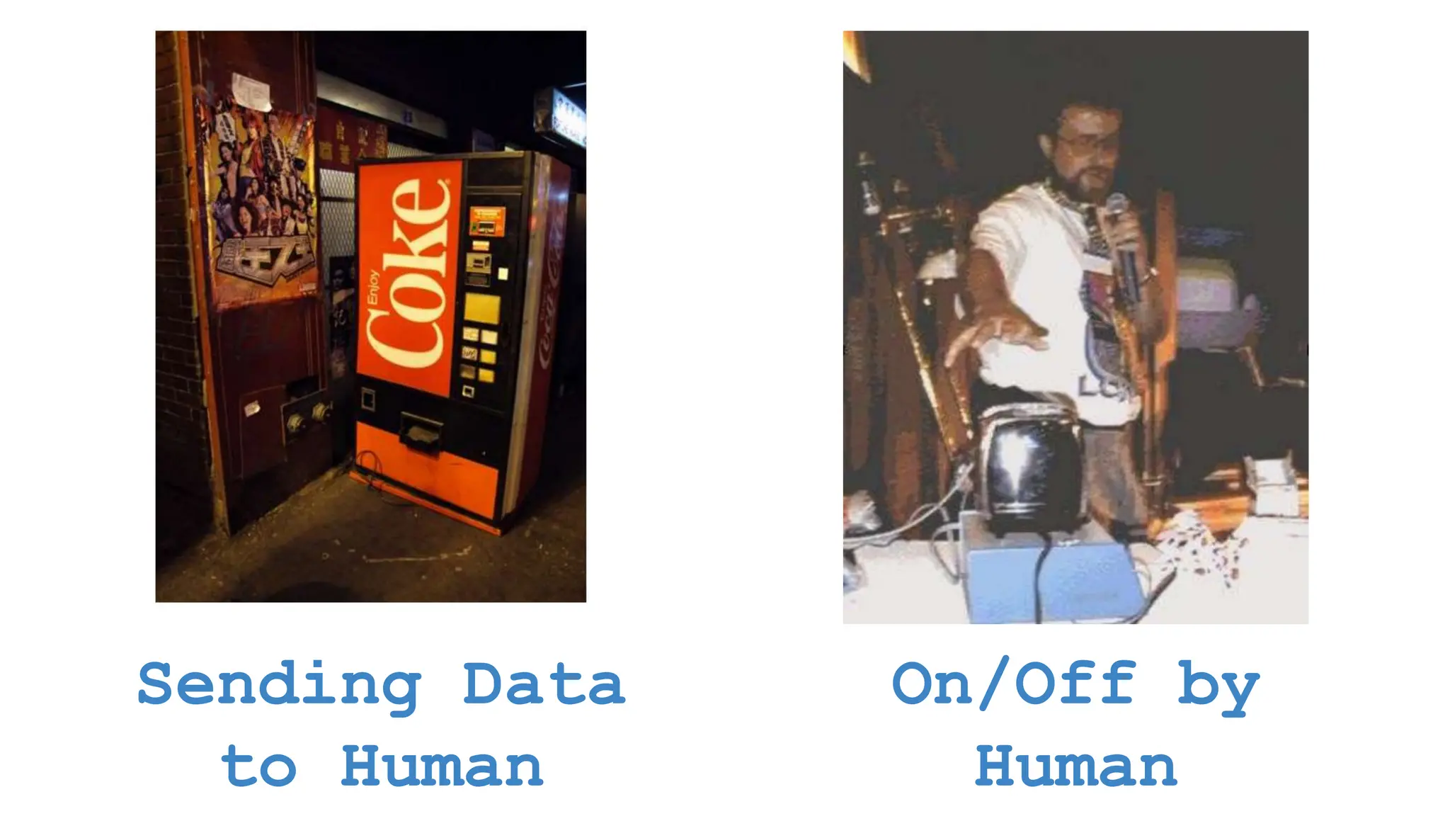 Sending Data to Human On/Off by Human 