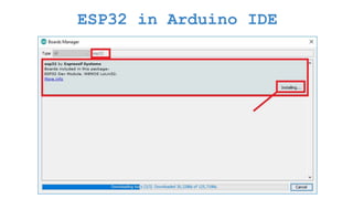 ESP32 in Arduino IDE
 