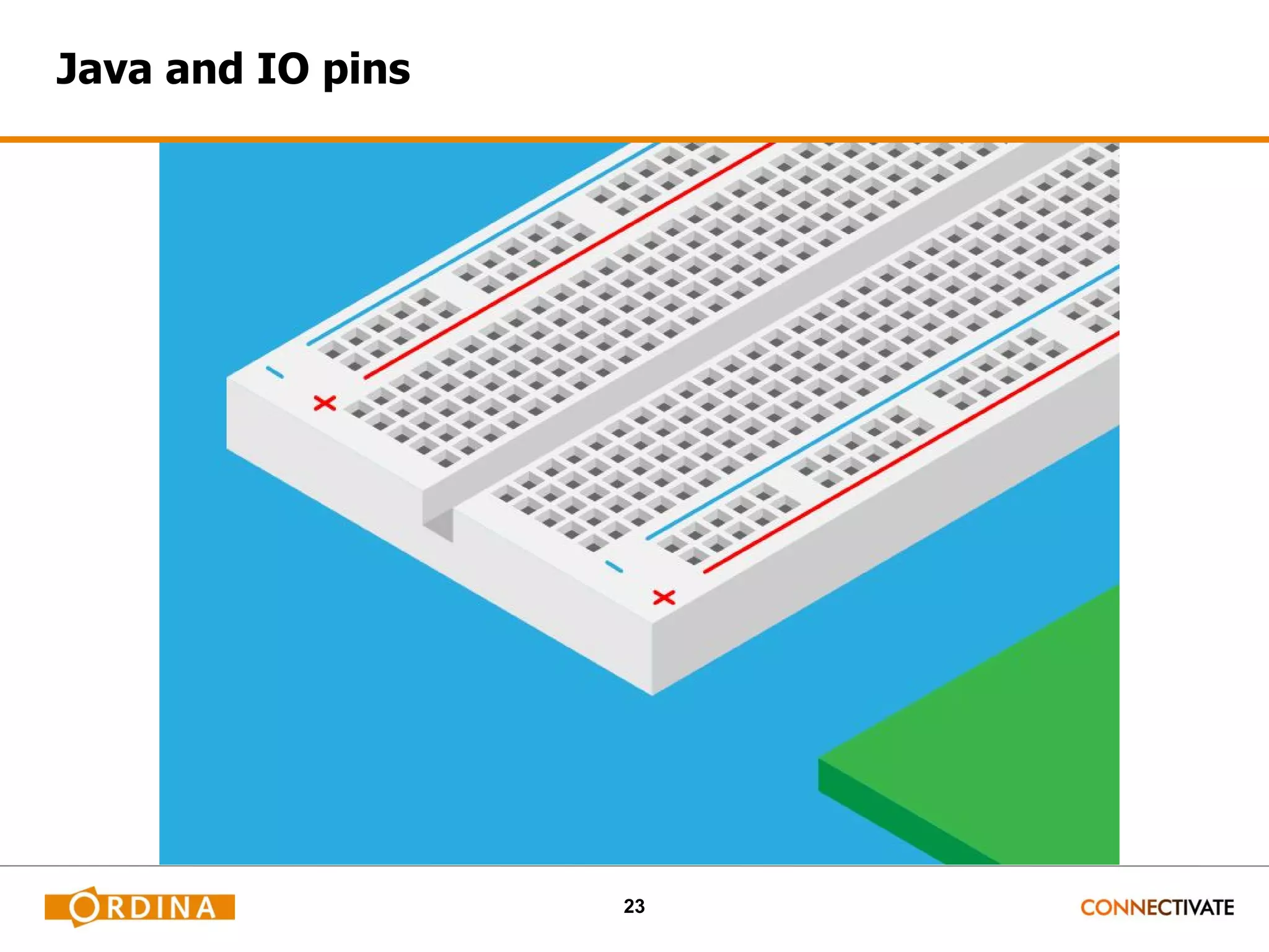 23 Java and IO pins 