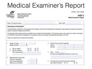 Medical Examiner’s Report 
 