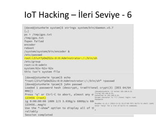 IoT Hacking – İleri Seviye - 6
 
