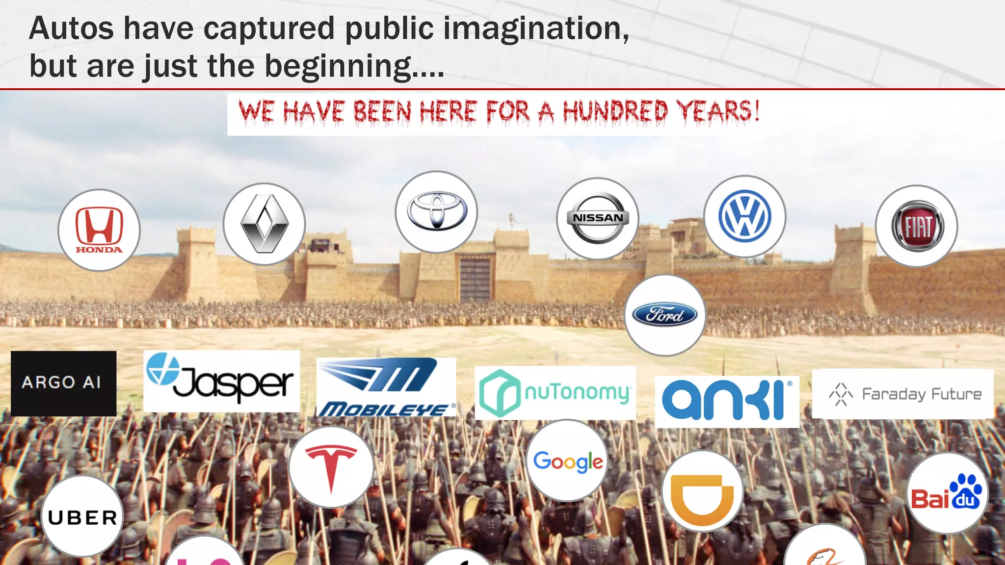 #IOTSTATEOFTHEUNION
Autos have captured public imagination,
but are just the beginning….
 