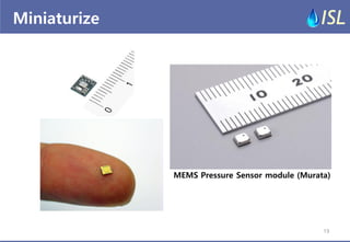 Miniaturize 
MEMS Pressure Sensor module (Murata) 
19  