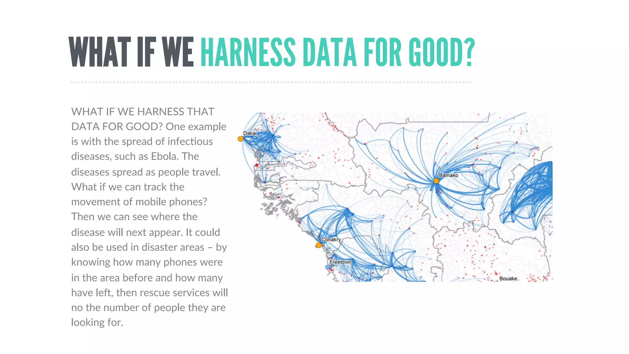 DATA, DATA
EVERYWHERE
THE  SIGNIFICANT  IMPACT  OF  
ALL  THESE  CONNECTED  
DEVICES  IS  DATA.  It’s  not  
enough  to  think  of  the  IoT  as  a  
series  of  devices  that  can  talk  to  
each  other,  or  people.  The  
opportunity  is  understanding  
how  we  can  use  the  vast  amount  
of  data  being  generated.  Brands  
might  think  it’s  about  customer  
informaDon,  but  the  key  here  are  
the  anonomysied  data  points.  
The  big  data  (if  you  prefer  that  
term).
 
