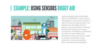 IT’S NOT JUST
RAWCOMPUTING
POWER EITHER
RAPID PROTOTYPING
CHEAP SENSORS
LOW COST SCREENS
CROWD FUNDING
THE  IoT  IS  ALSO  BEING  
DRIVEN  BY  sensors,  new  
forms  of  rapid  development  
(yup,  3D  prinDng)  not  to  
menDon  new  crowd  sourcing  
and  funding.
 