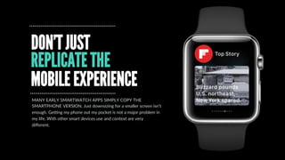 SO HOW WILL
BRANDS
DEAL WITH IT?
LET’S MAKE AN
APPLE WATCH APP
YAYY!
THERE’S  A  DANGER  THAT  BRANDS  
WILL  PUT  TECHNOL...