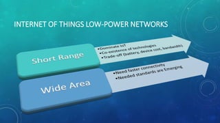 INTERNET OF THINGS LOW-POWER NETWORKS
 