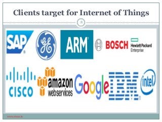 Clients target for Internet of Things
www.etcoe.in
8
 