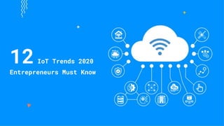 12 IoT Trends 2020
Entrepreneurs Must Know
 