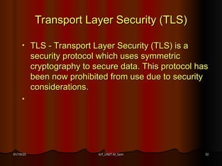 This is the IoT subject about the transport and session layer protocol ...