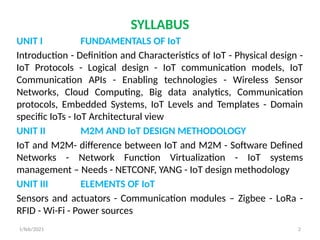 Iot Syllabus.pdf internet of things engineering and syllabus | PPTX