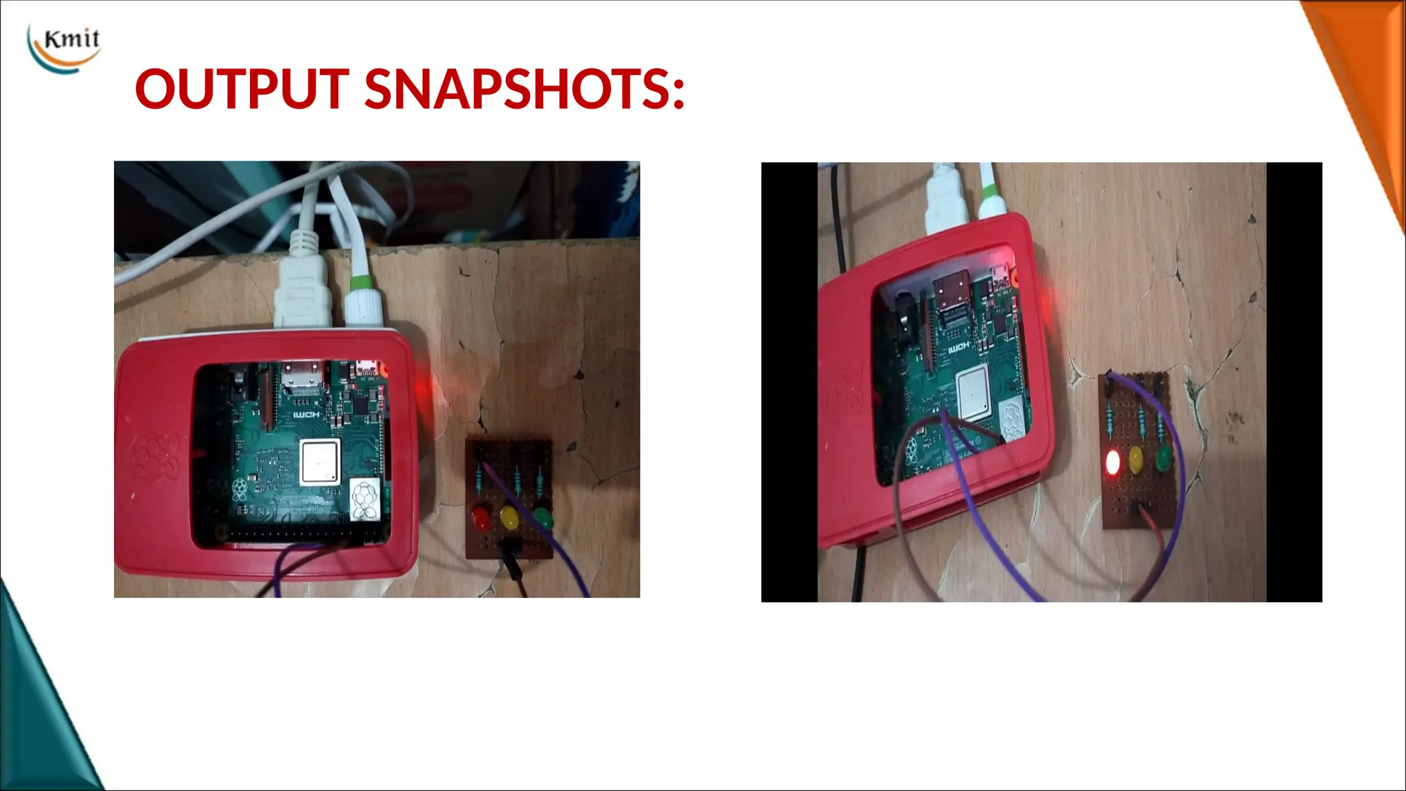 OUTPUT SNAPSHOTS:
 