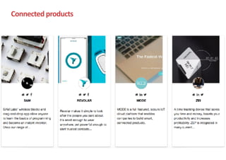 Connected	products
 