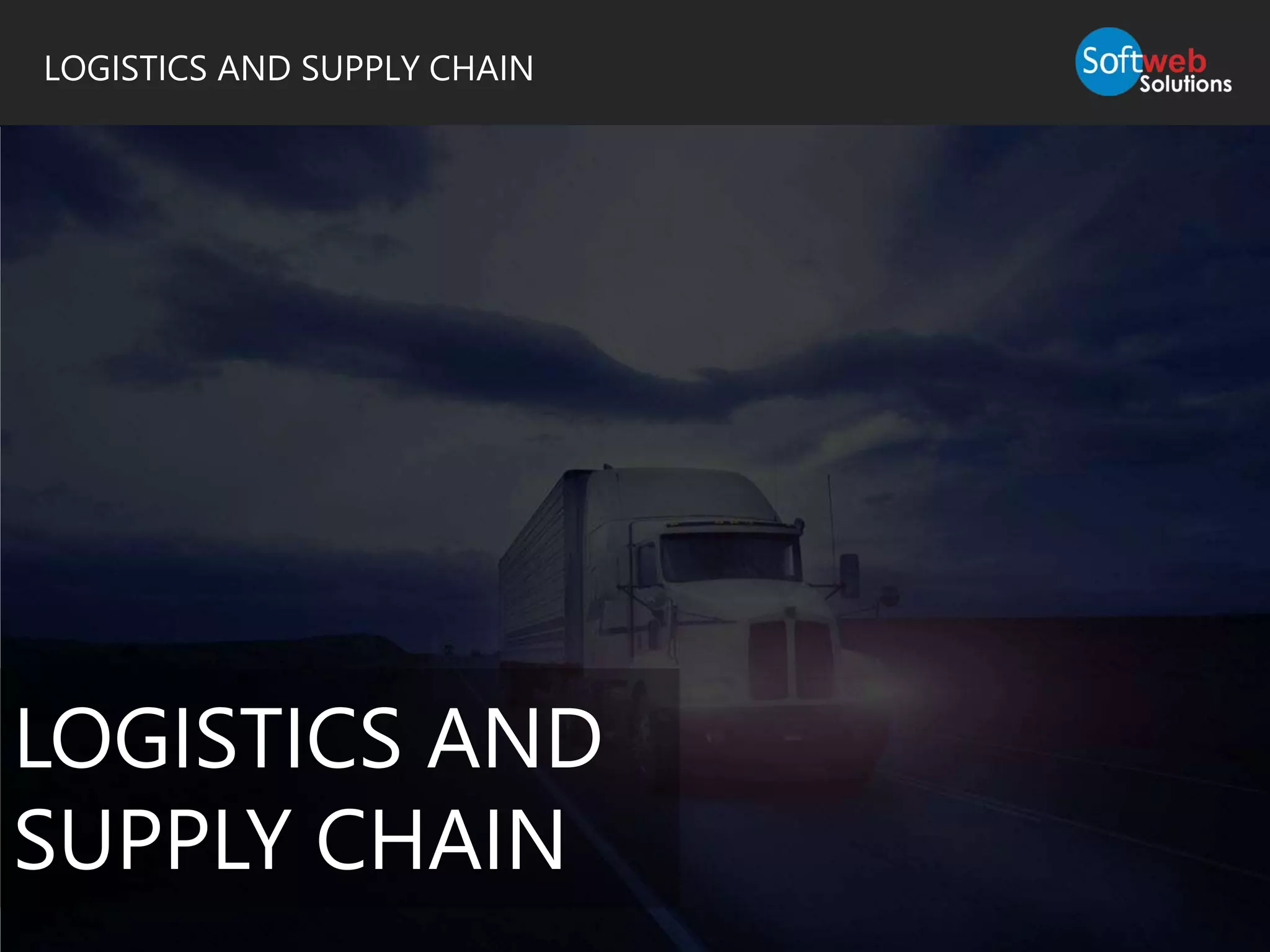 LOGISTICS AND SUPPLY CHAIN
LOGISTICS AND
SUPPLY CHAIN
 
