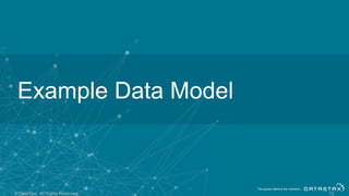 © DataStax, All Rights Reserved. 12
Example Data Model
 