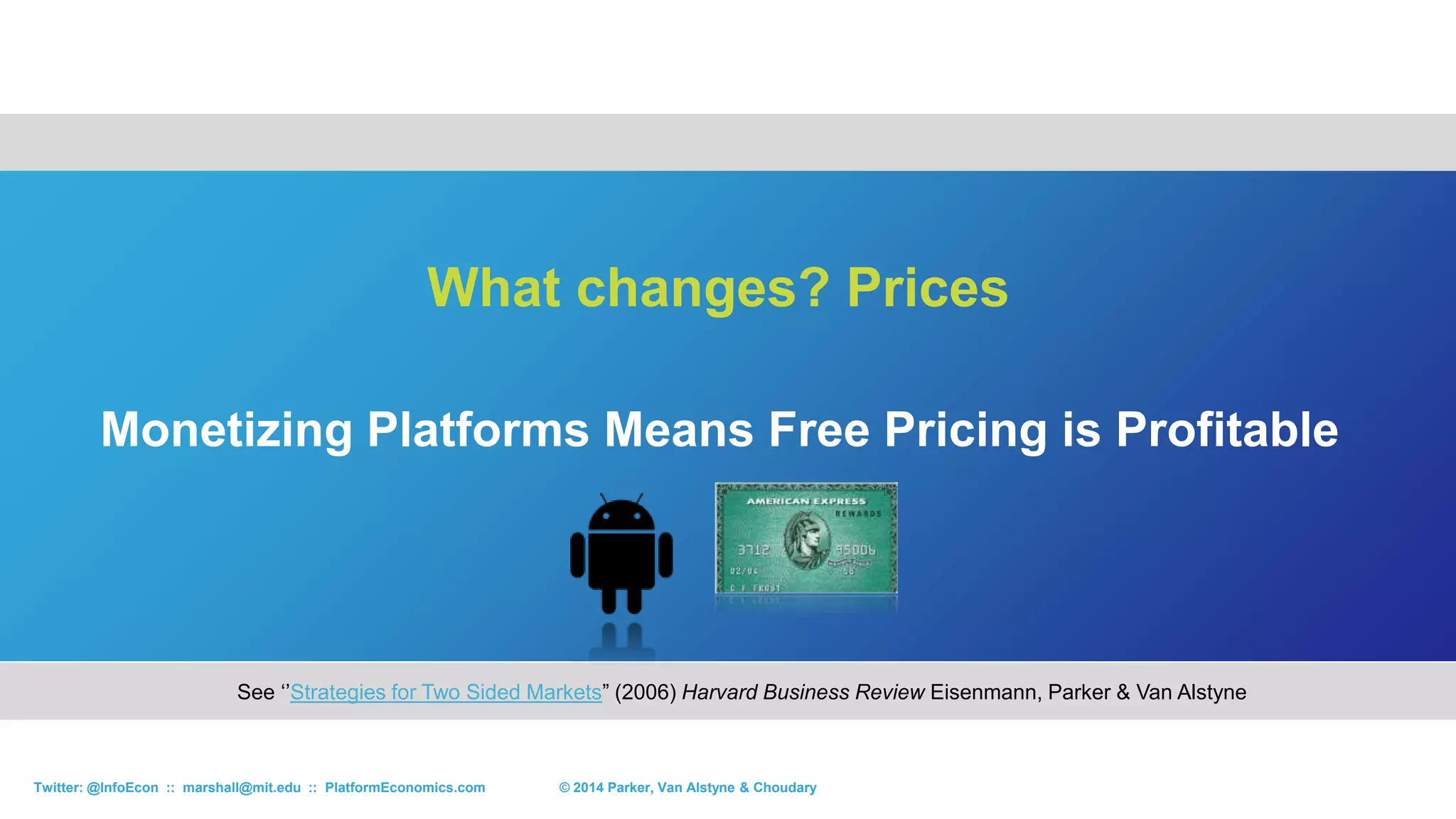 © 2012 Zimedia
Why Apple isn’t Killing Kindle: Amazon Ecosystem
© 2015 Parker, Van Alstyne & ChoudaryTwitter: @InfoEcon :: marshall@mit.edu :: PlatformEconomics.com
 