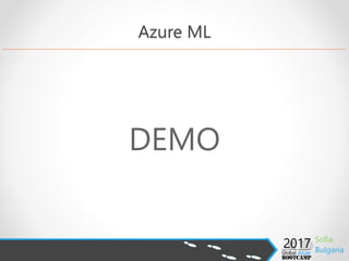 Model Performance (Regression)
• Coefficient of Determination (R2)
o Single numeric KPI – how well data fits model
o R2>0.6 – good, R2>0.8 – very good R2=1 – perfect
• Mean Absolute Error / Root Mean Squared Error
o Deviation of the estimates from the observed values
o Compare model errors measure in the SAME units
• Relative Absolute Error / Relative Squared Error
o % deviation from real value
o Compare model errors measure in the DIFFERENT units
 