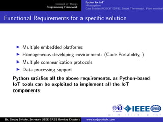 IoT with Python | PPT