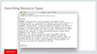 Copyright © 2014 Oracle and/or its affiliates. All rights reserved. |
Describing Resource Types
19
 