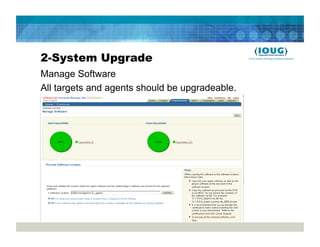2-System Upgrade
Manage Software
All targets and agents should be upgradeable.
 