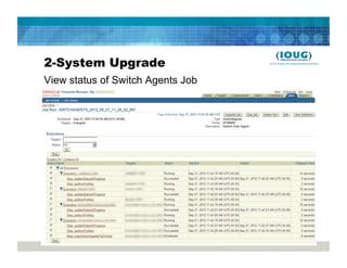 2-System Upgrade
View status of Switch Agents Job
 