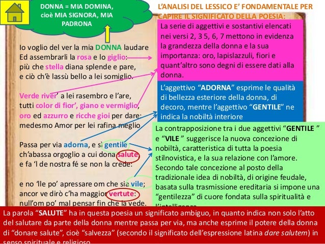 Io Voglio Del Ver La Mia Donna Laudare Io voglio del ver