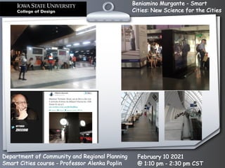 Beniamino Murgante - Smart
Cities: New Science for the Cities
Department of Community and Regional Planning
Smart Cities course - Professor Alenka Poplin
February 10 2021
@ 1:10 pm - 2:30 pm CST
 