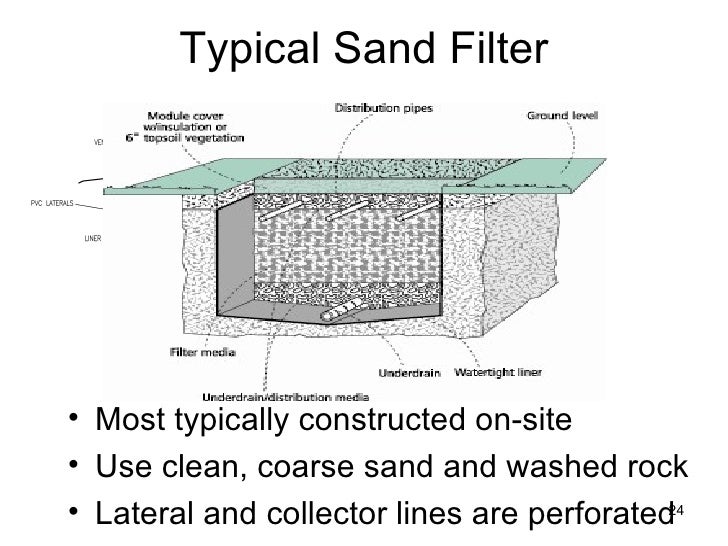 sand filtered septic system