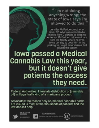 Iowa Medical Cannabis Act didn't provide access