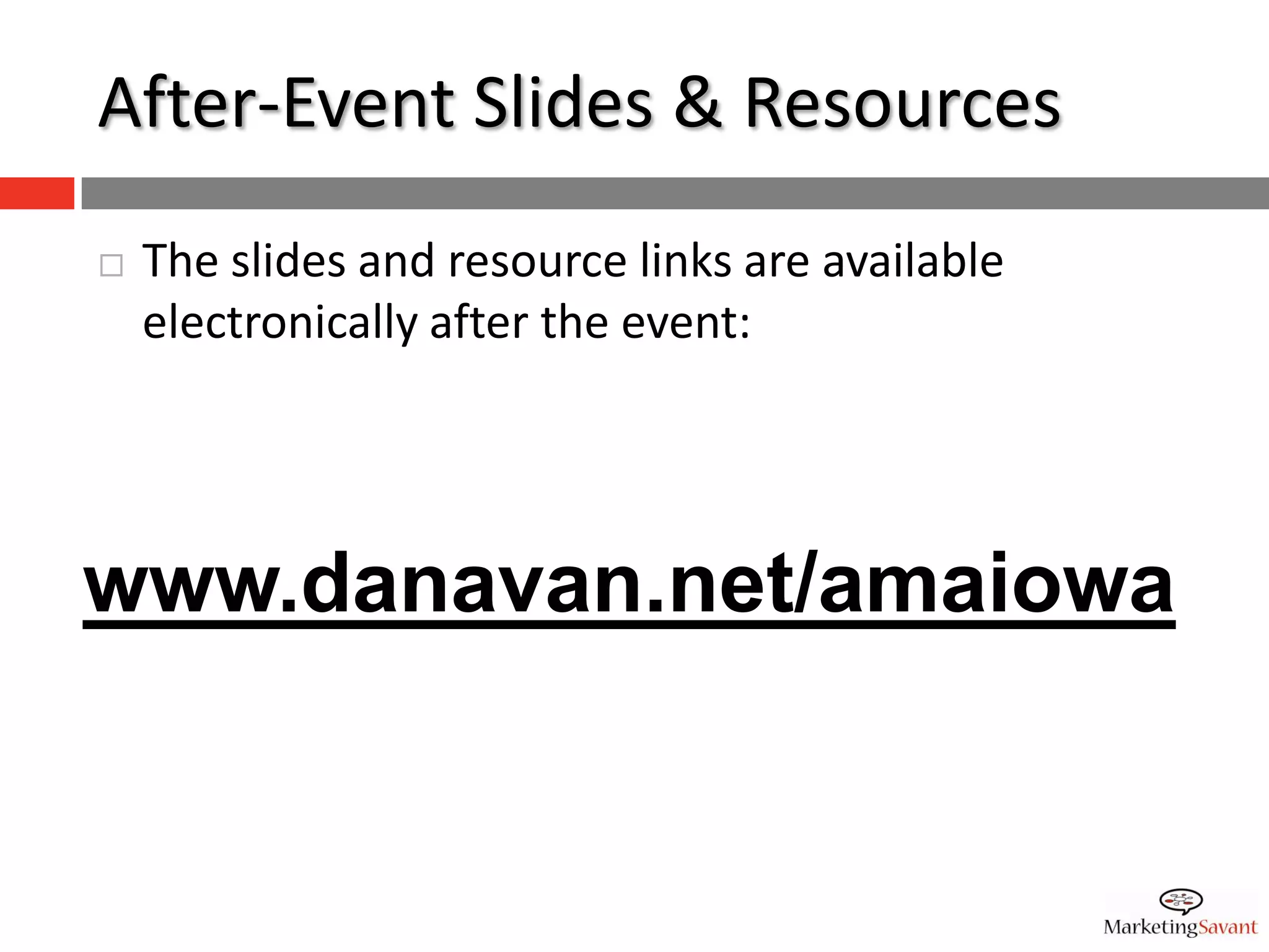 Marketech '09 - DesMoines, Iowa AMA - 1.7.09