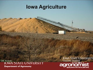 An overview of agronomy departments capabilities, what is being doing in international agriculture