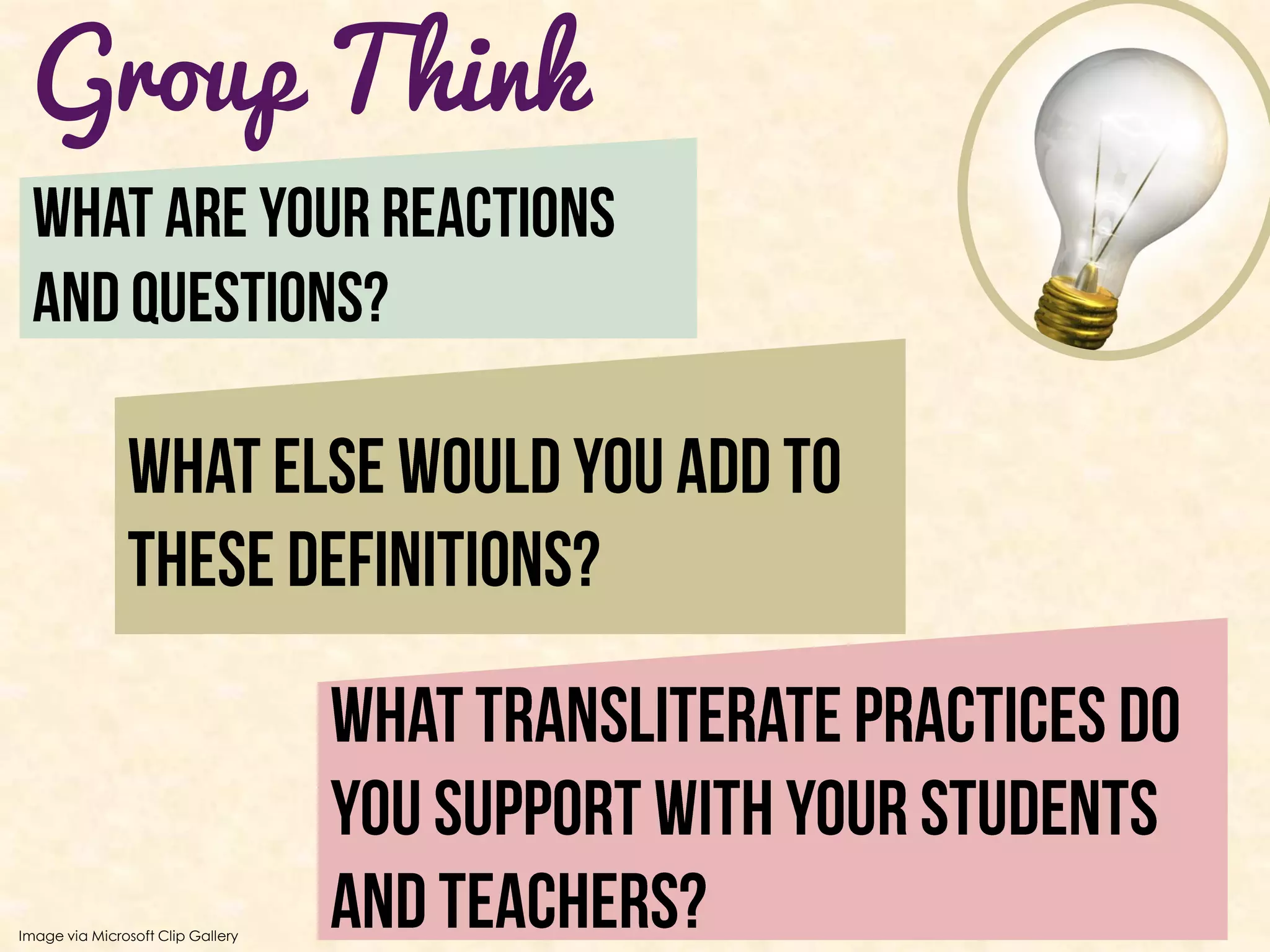 Group Think




Image via Microsoft Clip Gallery
 