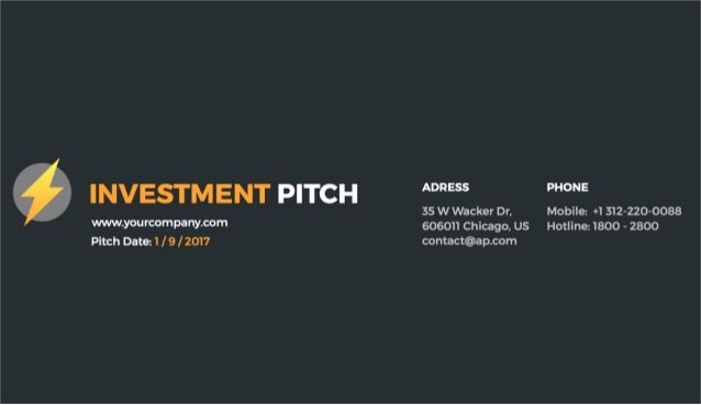pitch presentation template