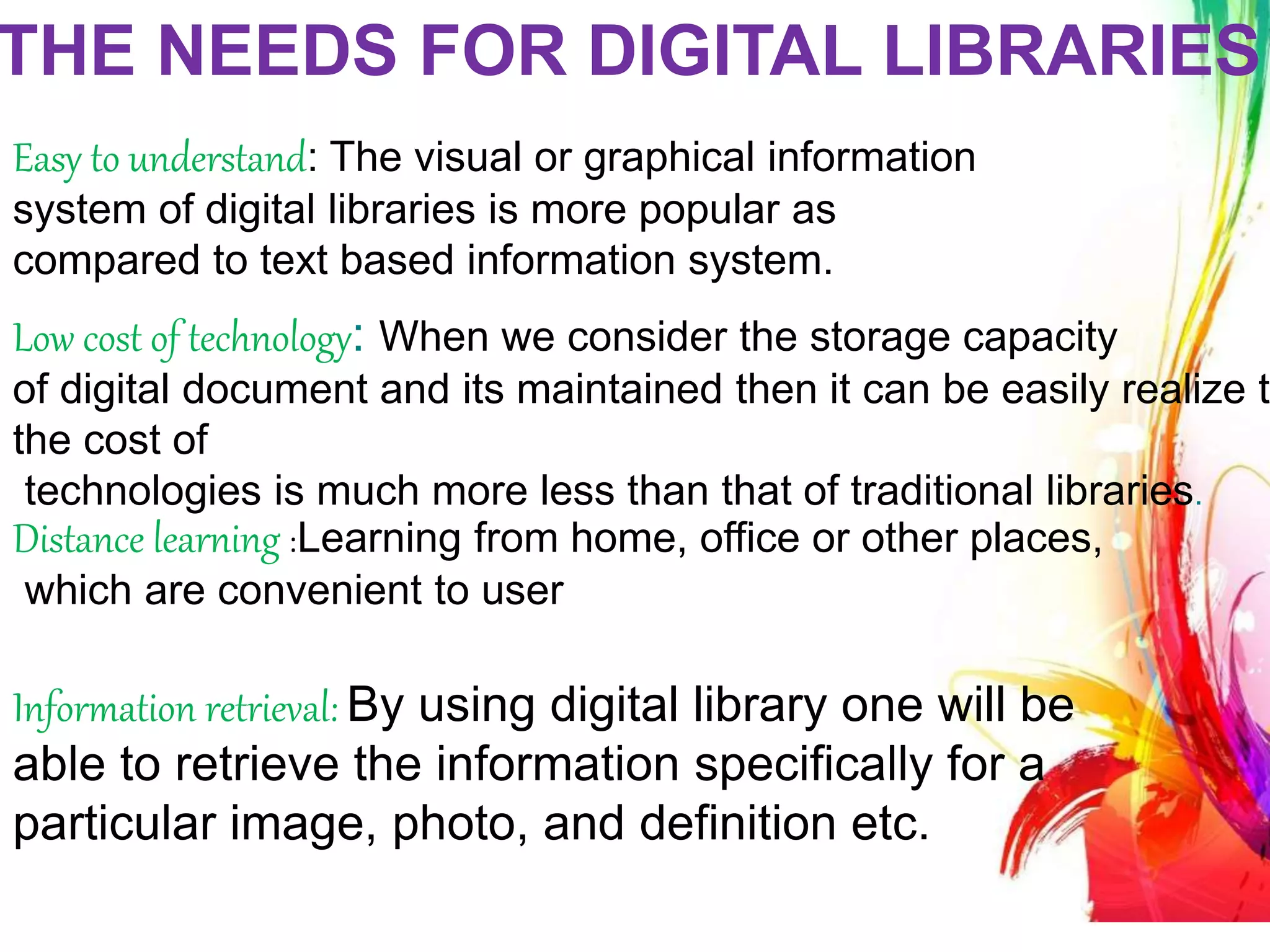 role of digital library in an Academic environment | PPTX