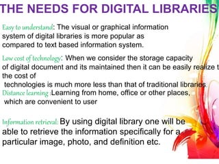 role of digital library in an Academic environment | PPTX