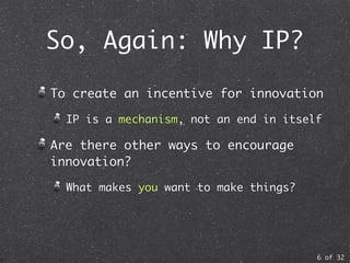 Introductory Lecture on IP