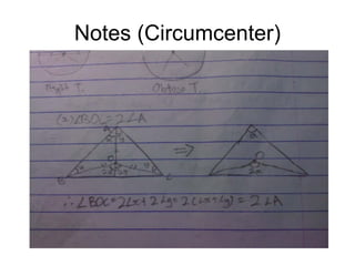 Notes (Circumcenter) 
