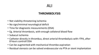 Diagnosis and treatment of lower extremity vascular diseases | PPTX