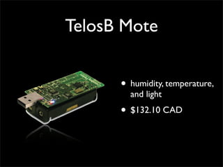 TelosB Mote


      • humidity, temperature,
        and light
      • $132.10 CAD
 