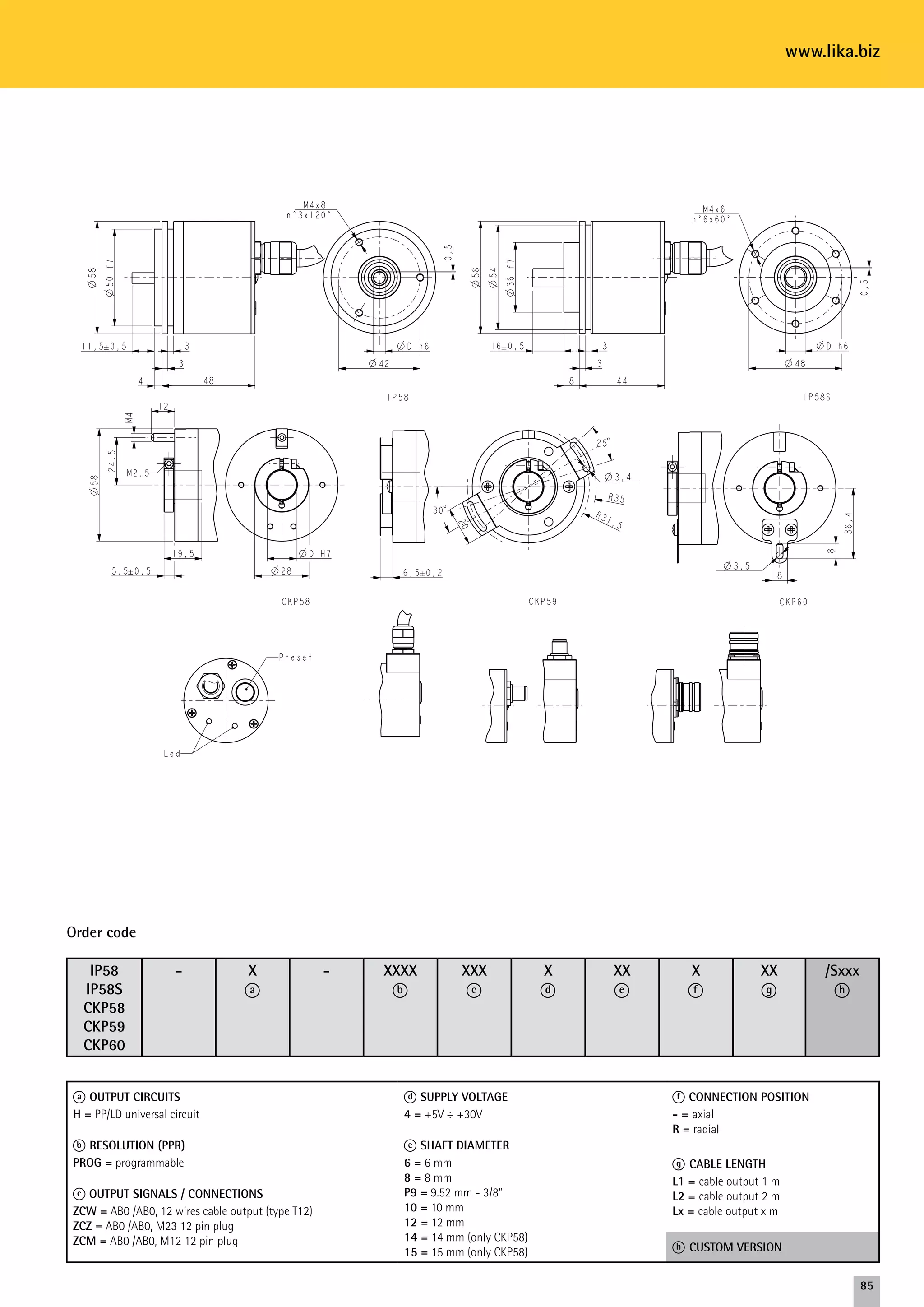 IP58 IQ58 Programmable Incremental Encoder EN | PDF