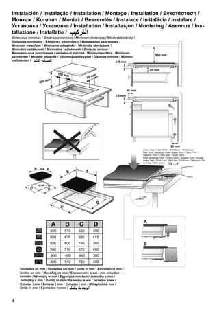 4
Instalación / Instalação / Installation / Montage / Installation / Εγκατάσταση /
Монтаж / Kurulum / Montaż / Beszerelés / Instalace / Inštalácia / Instalare /
Установка / Установка / Installation / Installasjon / Montering / Asennus / Ins-
tallazione / Installatie /
Distancias mínimas / Distâncias mínimas / Minimum distances / Mindestabstände /
Distances minimales / Ελάχιστες αποστάσεις / Минимални разстояния /
Minimum mesafeler / Minimalne odległości / Minimális távolságok /
Minimální vzdálenosti / Minimálne vzdialenosti / Distanţe minime /
Минимальные расстояния / мінімальні відстані / Minimumavstånd / Minimum-
savstander / Mindste afstande / Vähimmäisetäisyydet / Distanze minime / Minimu-
mafstanden /
Horno Teka / Forno TEKA / TEKA Oven / TEKA-Herd /
Four TEKA / Φούρνος TEKA / Фурна TEKA / TEKA /
Piekarnik TEKA / TEKA sütő / Trouba TEKA /
Rúra na pečenie TEKA / TEKA Cuptor / Духовка TEKA / Духова
шафа Teka / TEKA Ugn / TEKA Ovn / TEKA-ovn / Teka-uuni / For-
no Teka / TEKA Oven /
Unidades en mm / Unidades em mm / Units in mm / Einheiten in mm /
Unités en mm / Μονάδες σε mm / Елементите в мм / mm cinsiden
birimler / Wymiary w mm / Egységek mm-ben / Jednotky v mm /
Jednotky v mm / Unităţi în mm / Размеры в мм / розміри в мм /
Enheter i mm / Enheter i mm / Enheder i mm / Mittayksikkö mm /
Unità in mm / Eenheden in mm /
 