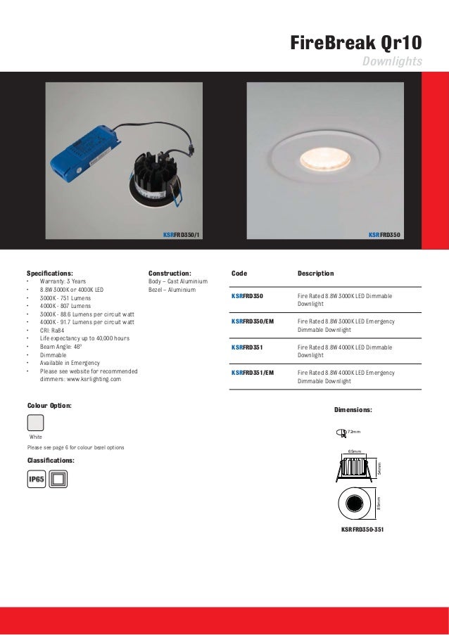 LED Chrome Fire Rated 8 Watt Dimmable IP65 CCT Colour Changing Downlight 